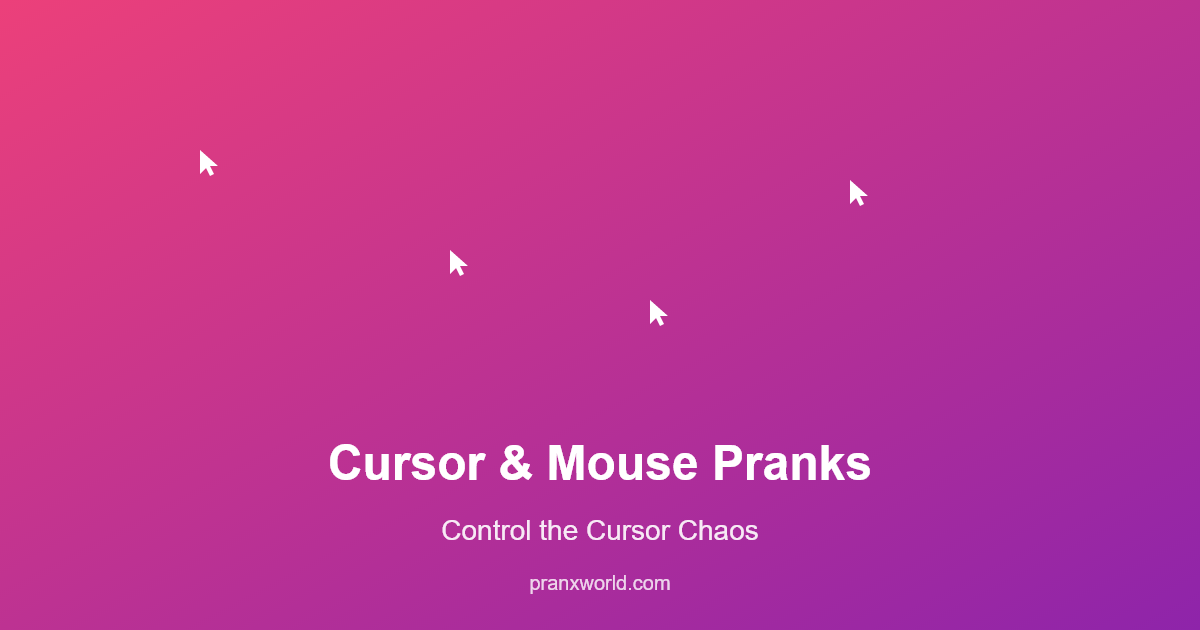 Cursor and mouse prank illustration