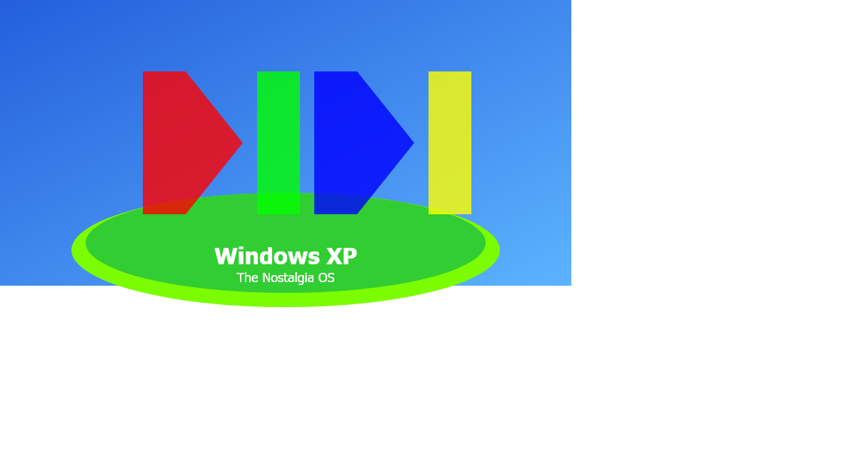 Windows XP with Bliss Wallpaper